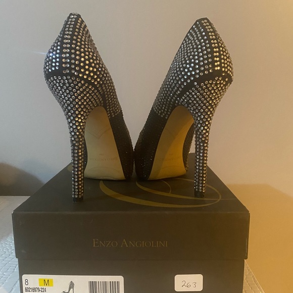 Enzo Angiolini size 8 peep toe heels - Picture 8 of 9